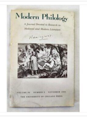 Modern Philology Journal Medieval Modern Literature Vol 90 No 2 1992 1992 PB